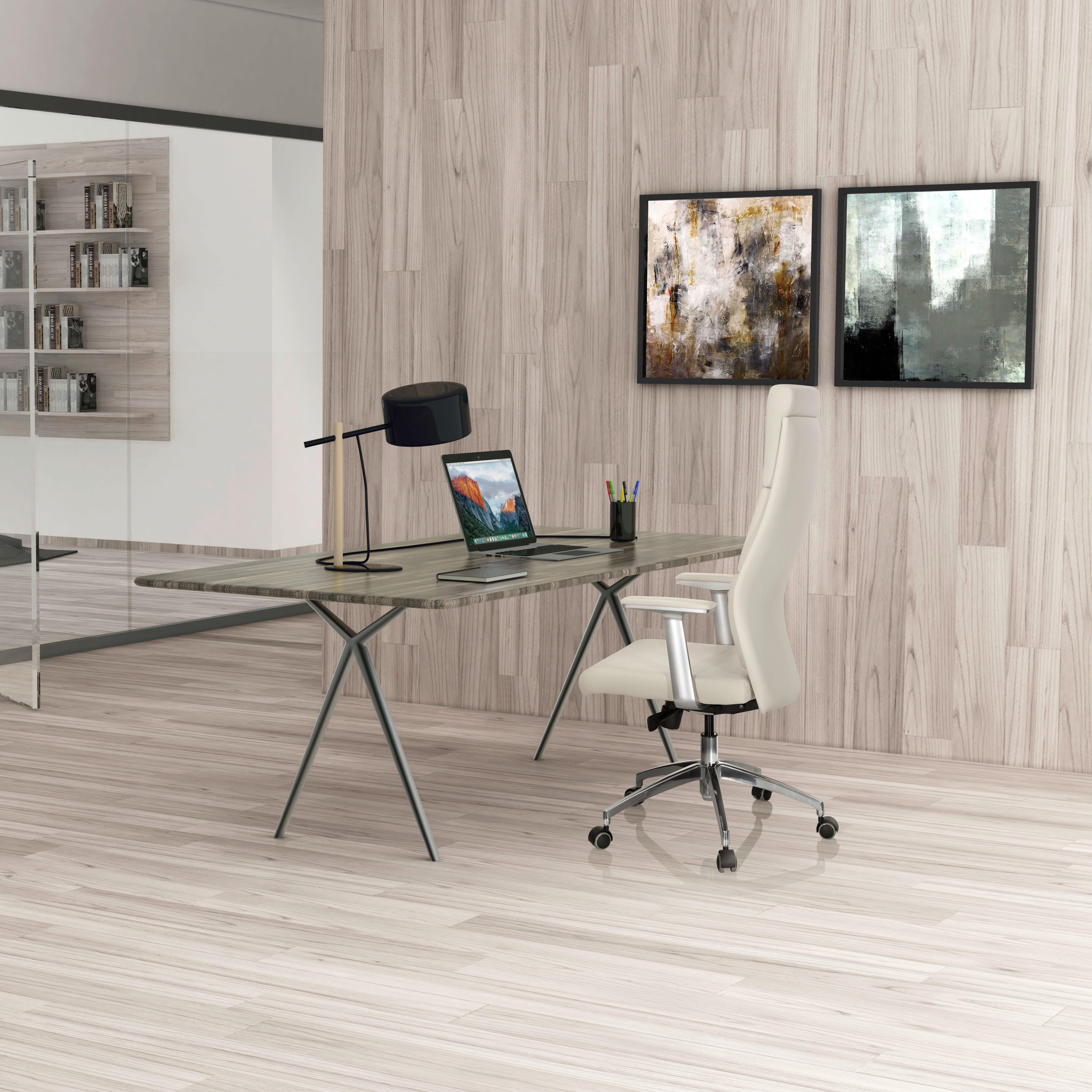 Chefsessel Monza 20 Cremefarben - Creme, MODERN, Leder/Kunststoff (60/131/52cm) - MID.YOU