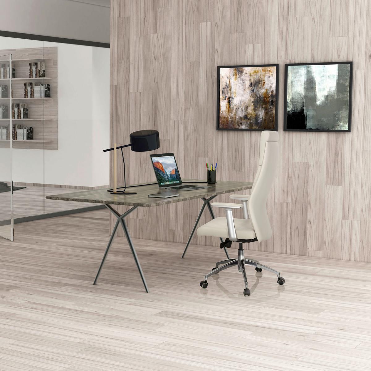 Chefsessel Monza 20 Cremefarben - Creme, MODERN, Leder/Kunststoff (60/131/52cm) - MID.YOU