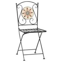 Klappsessel Stella Metall/Keramik - Multicolor/Schwarz, MODERN, Keramik/Metall (39/89,5/49,5cm) - Siena Garden