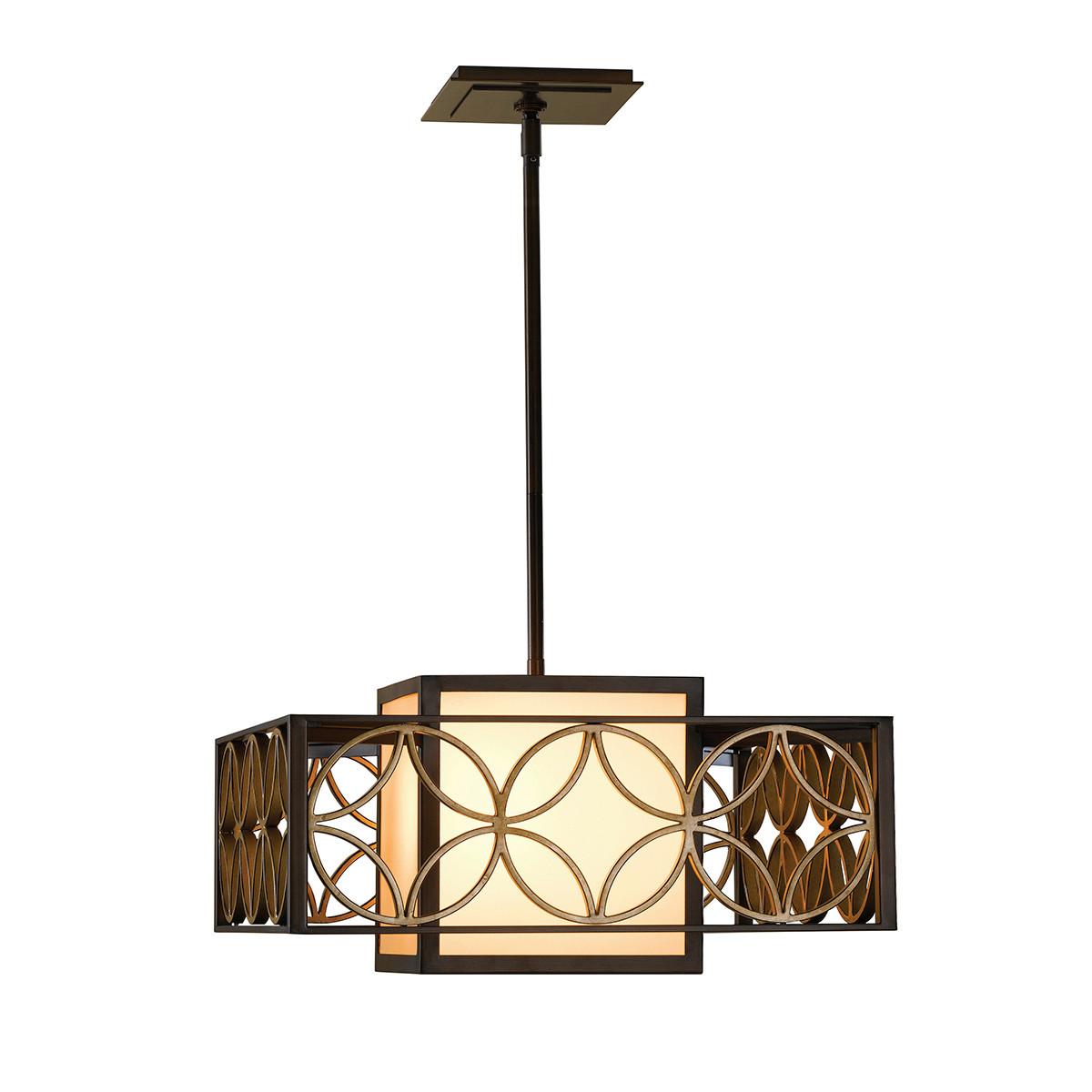 Hängeleuchte Remy H: 39 cm 1-Flammig, Gold.-Bronzefarben - Goldfarben/Bronzefarben, LIFESTYLE, Metall (53.3/53,3/39cm) - Elstead Lighting