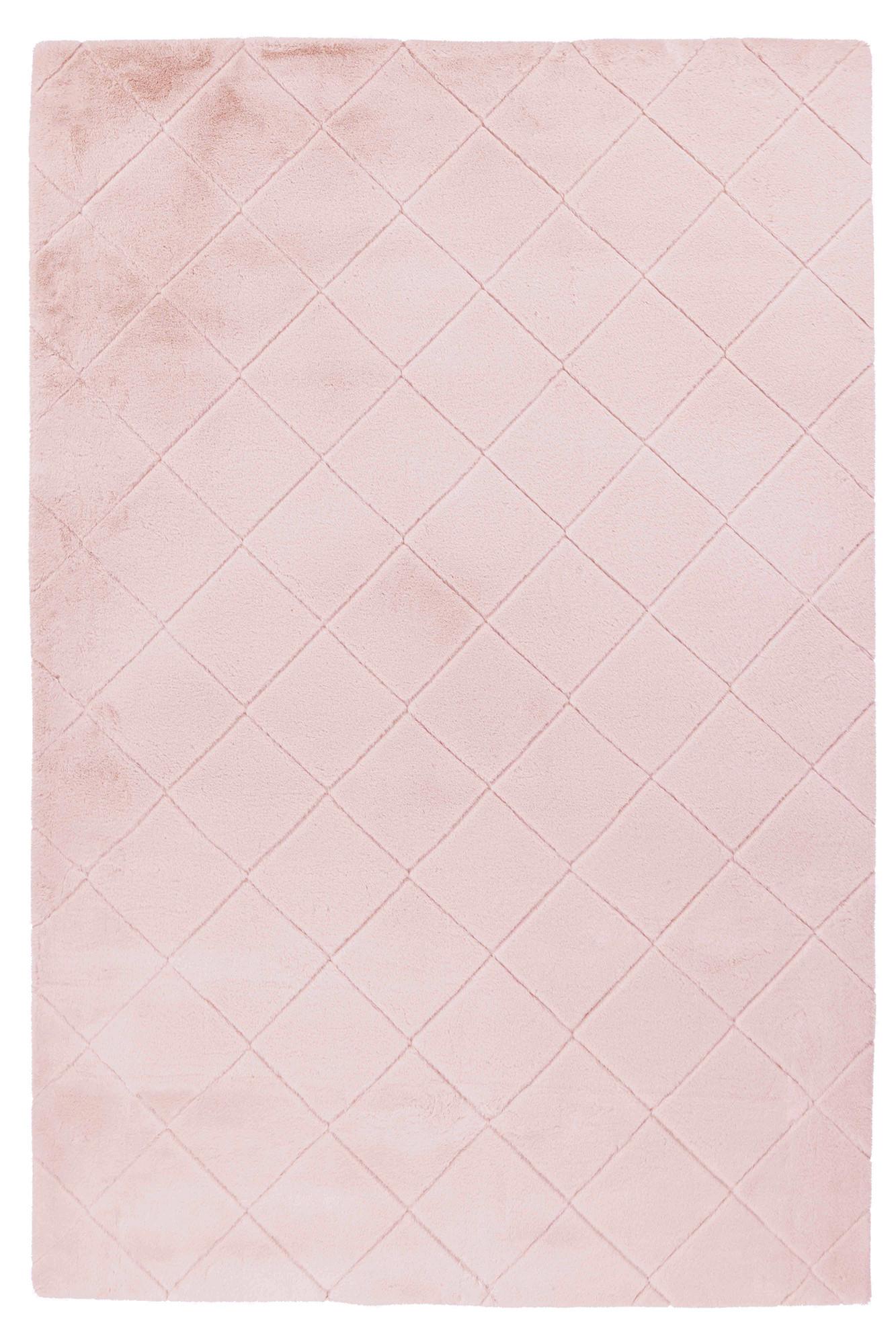 Hochflorteppich Rosa Imala 80x150 cm - Rosa, Basics, Textil (80/150cm) - Kayoom