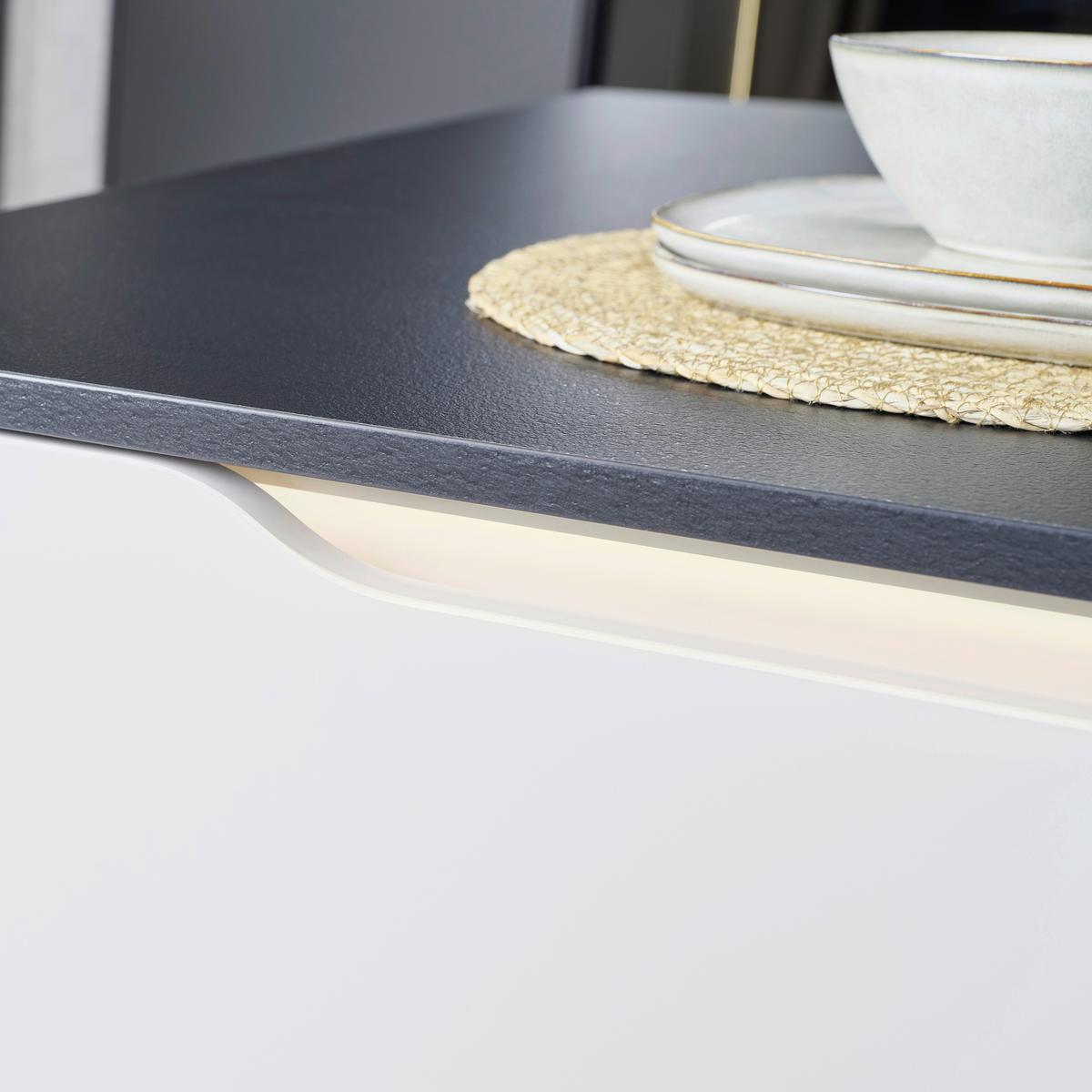 Einbauküche Sofia - Hellbraun/Hellgrau, MODERN, Holzwerkstoff - Vertico