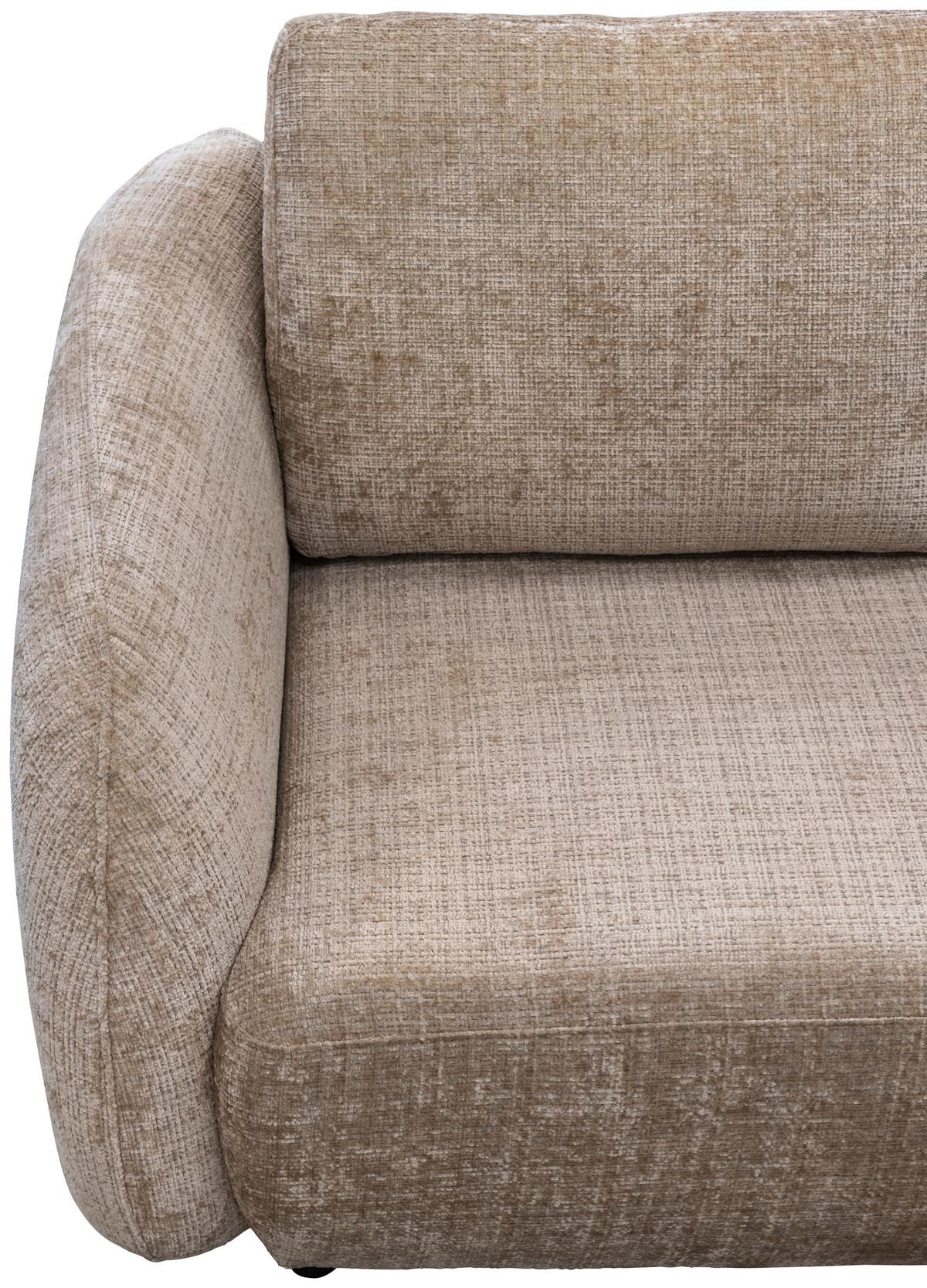 Rohová sedačka PAOLA, pravá, kašmírová ženilka - čierna/kašmírová, Design, textil (270/154cm)