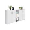 Office Edition B: 213 cm Weiß - Weiß, MODERN, Holzwerkstoff (213/114/33cm) - MID.YOU