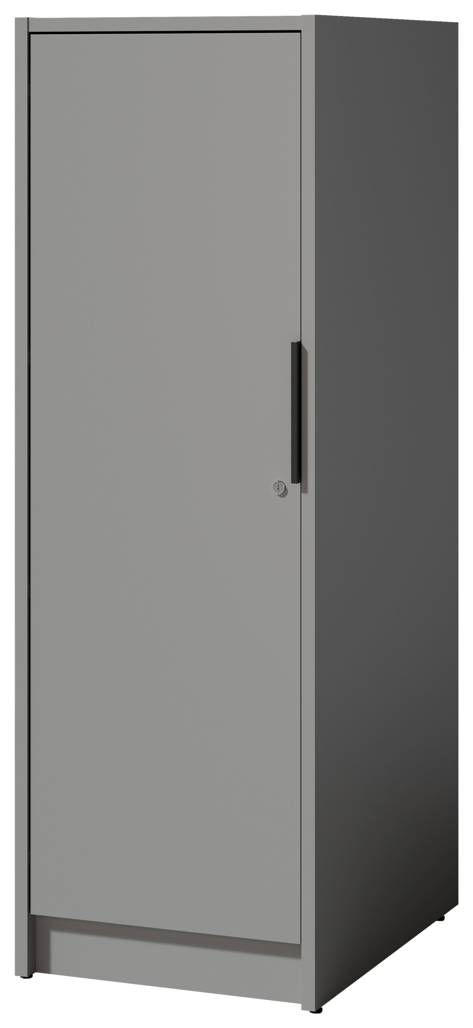 VÍCEÚČELOVÁ SKŘÍŇ TIDY HERO - šedá/černá, Basics, kov/kompozitní dřevo (50/150/68cm) - P & B