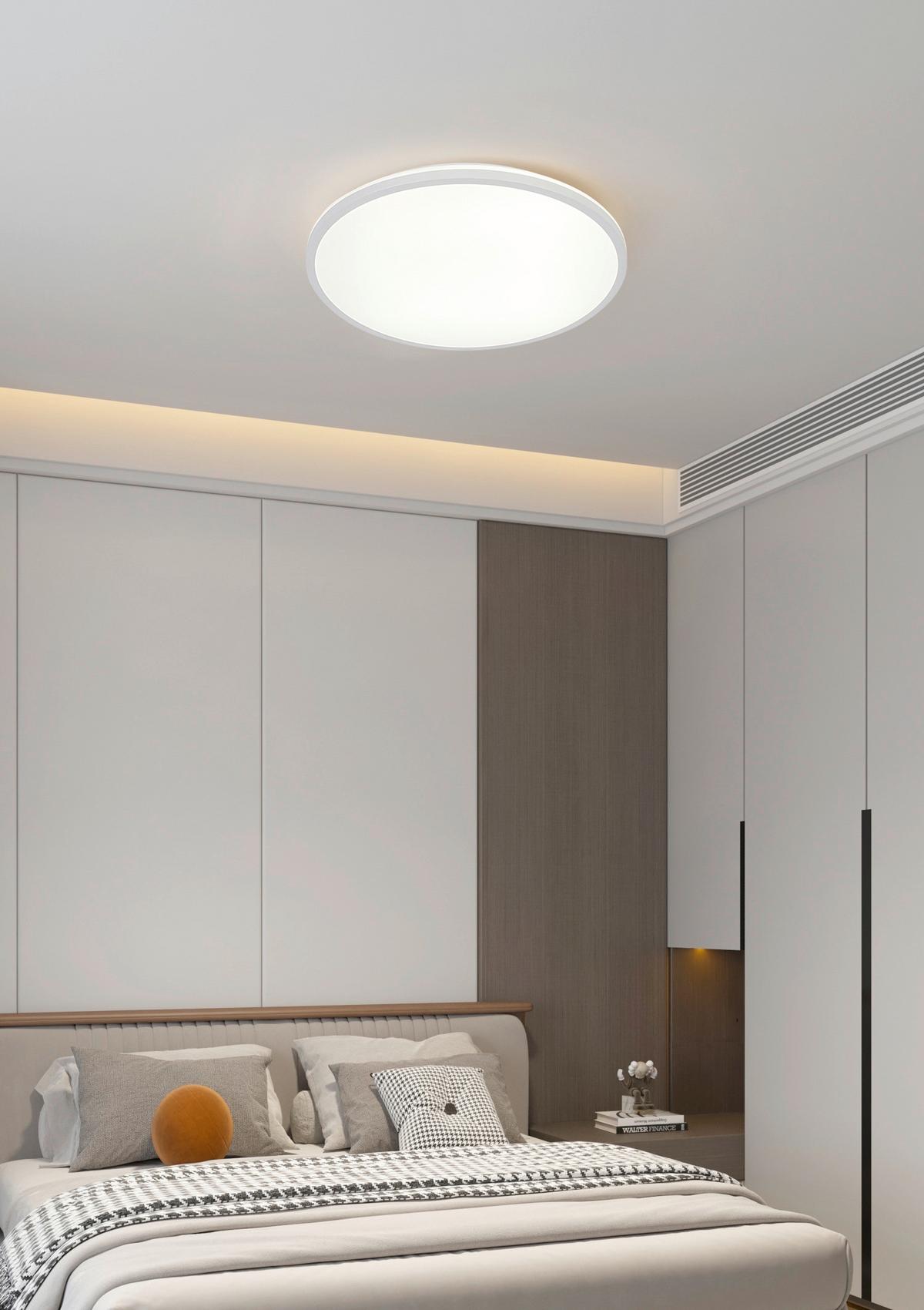 Led-deckenleuchte, 4000k Cesur - Weiß, Basics, Kunststoff/Metall (39,2/4,2cm) - Luca Bessoni