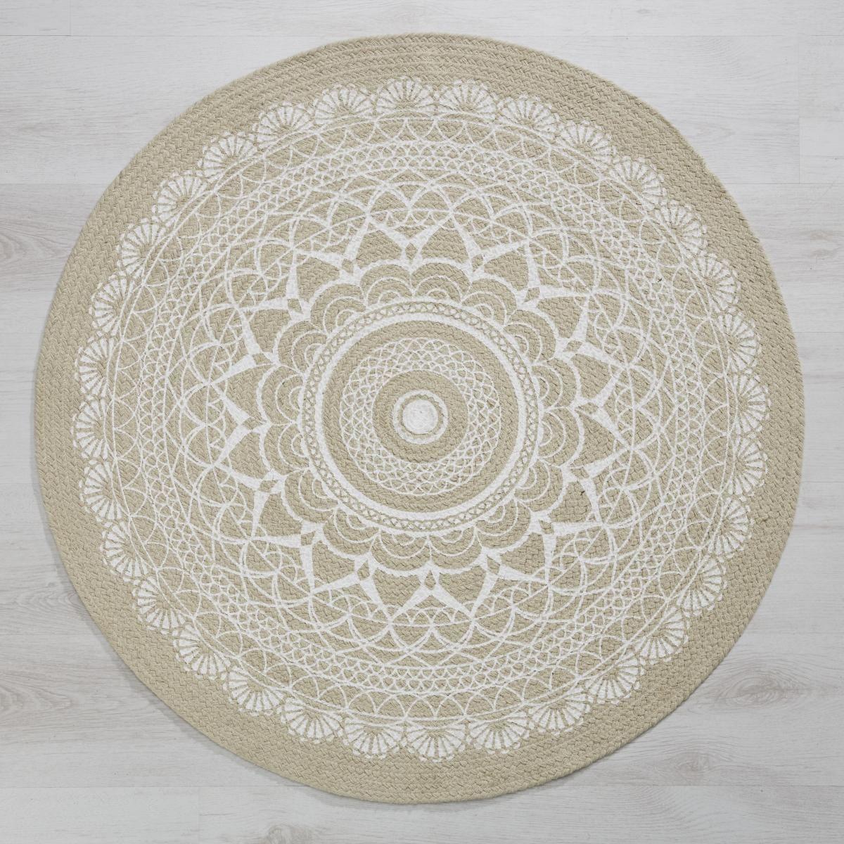 KOBEREC TKANÝ NA PLOCHO Mila, 100cm, světle hnědá - světle hnědá (100cm) - Modern Living