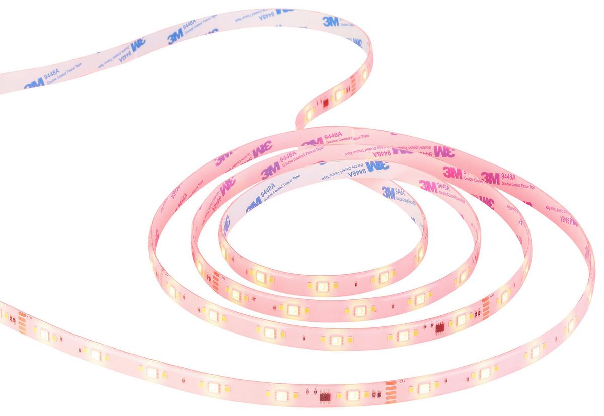 Led-streifen Farbwechsler L: 5 M Fernbedienung - Weiß, MODERN, Kunststoff (500cm) - Luca Bessoni