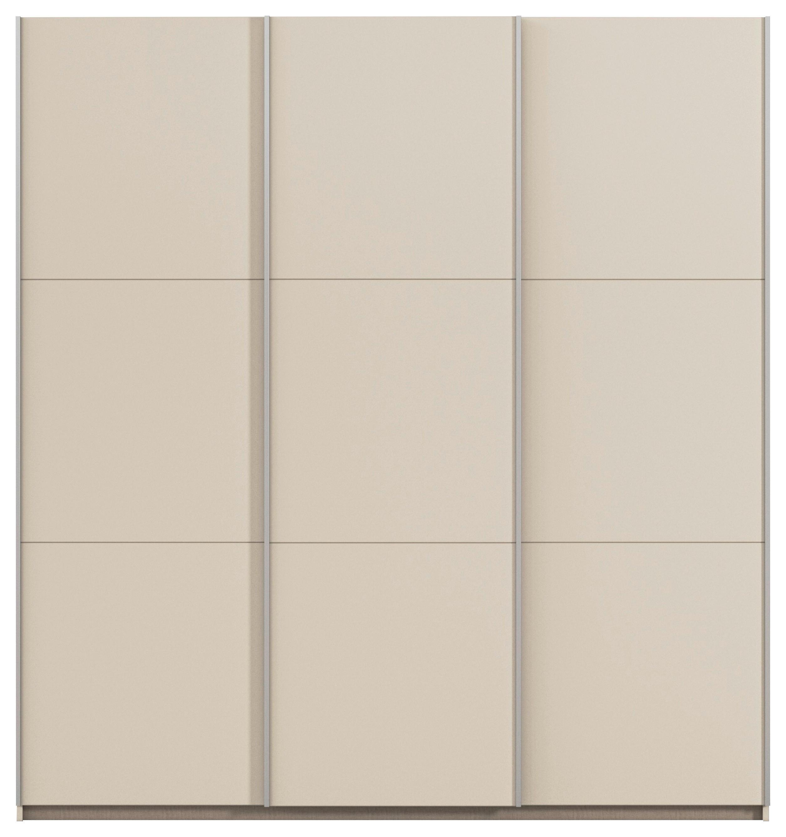 SCHWEBETÜRENSCHRANK Berny, Champagner B: 196cm - Champagner/Weiß, Trend, Holzwerkstoff (196/210/59cm)