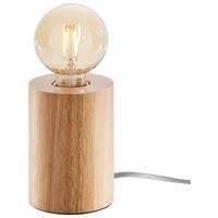 Tischlampe Talin Dimmbar Naturfarben Mit Schnurschalter - Natur, Holz (9/13cm) - Paulmann