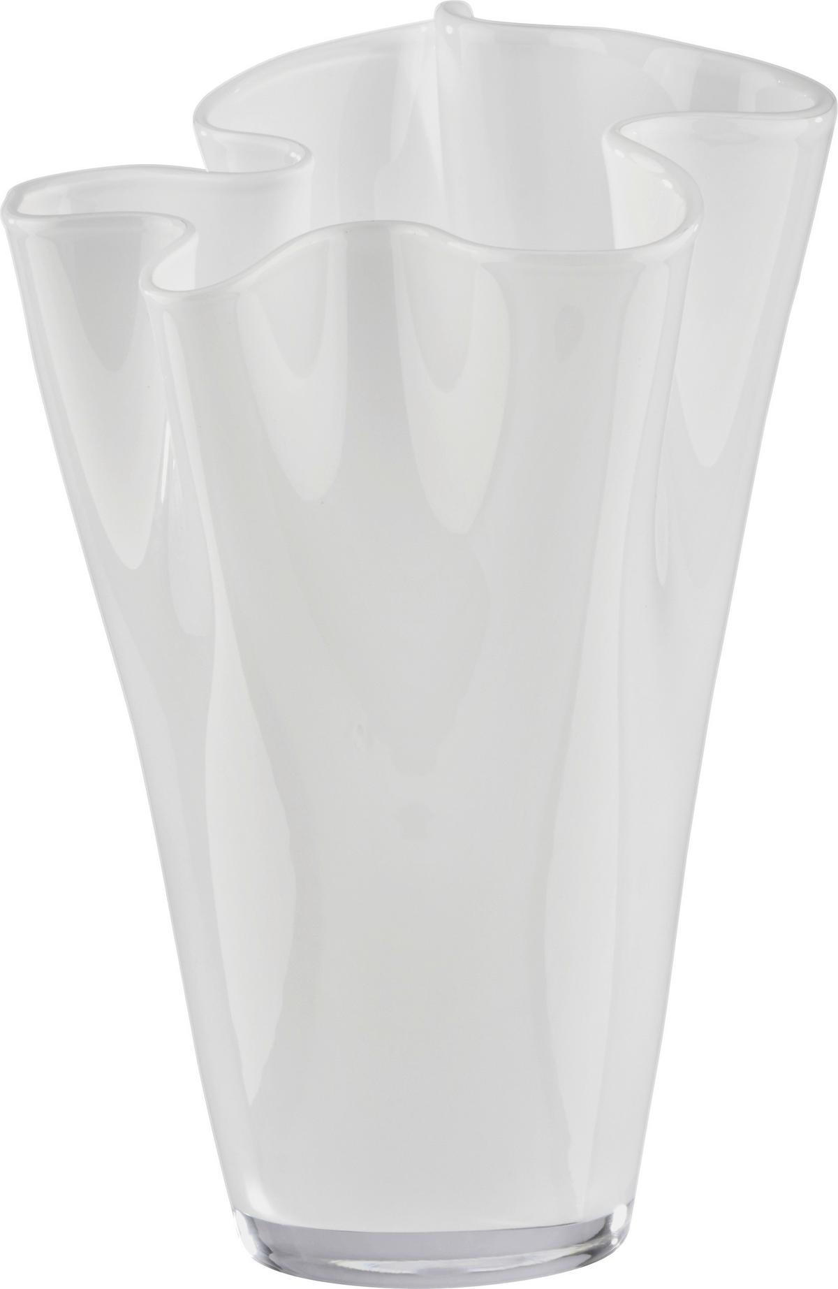 VÁZA ANIKA - biela, Modern, sklo (18/25cm) - Mömax