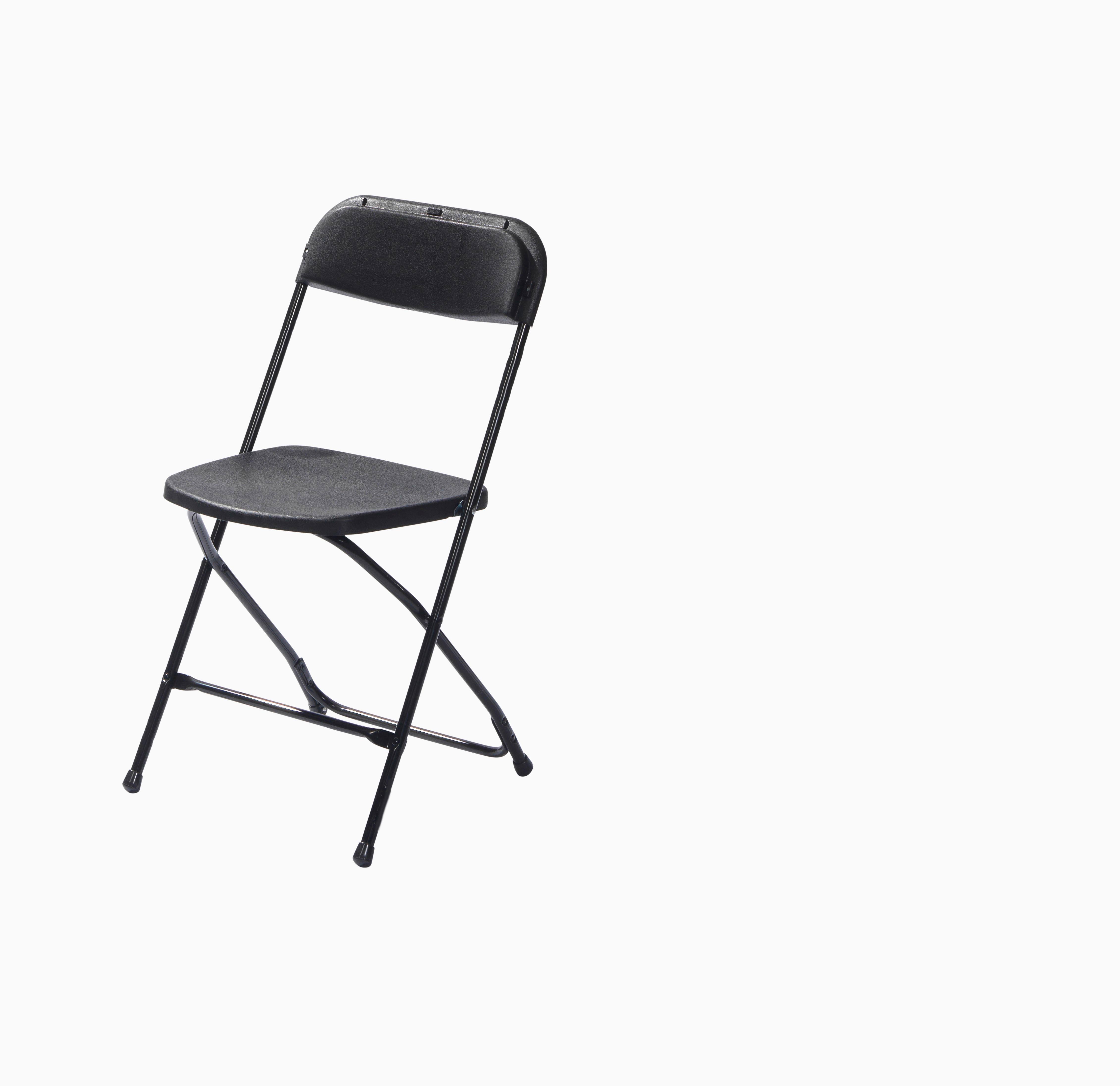 Klappsessel-set 7x Budget Klappstuhl - Schwarz, LIFESTYLE, Kunststoff/Metall (43/80/49cm)