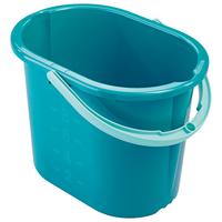 Eimer Picobello Türkis 12 L - Türkis, Basics, Kunststoff (12l) - Leifheit