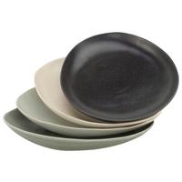 Speiseteller Keramik Pietra Multicolor 4tlg - Multicolor, Basics, Keramik (20/27cm)