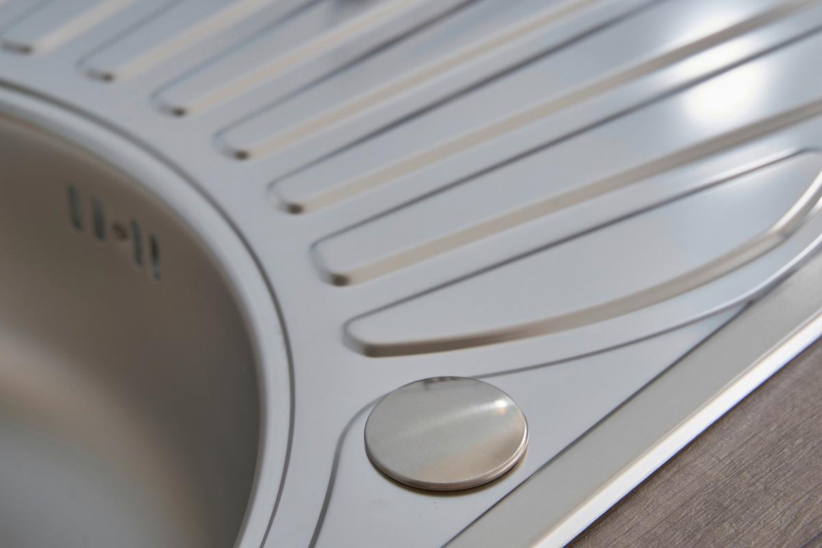 Spüle Respekta Einbauspüle 77x48 - Edelstahlfarben, Trend, Metall (77/20/48cm) - Respekta