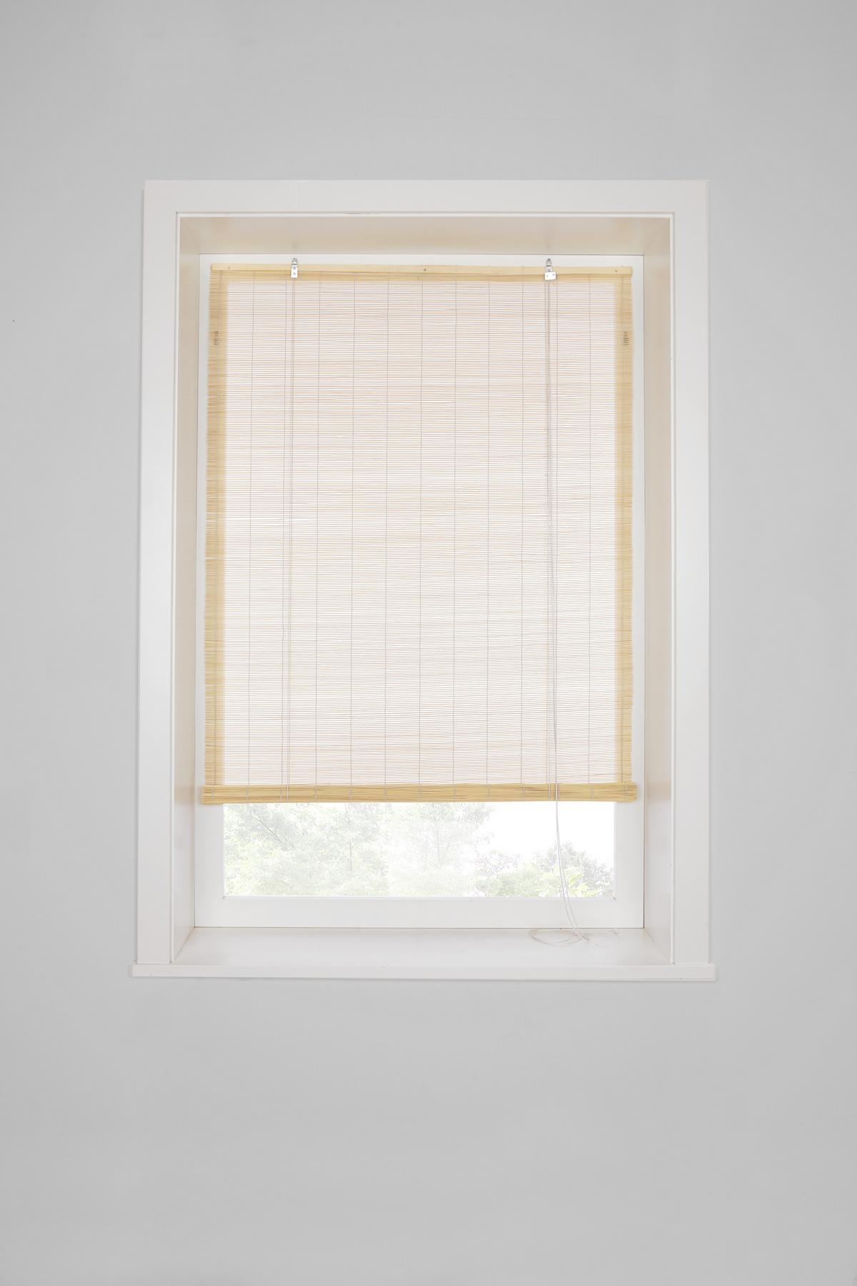 Raffrollo Willi Transparent Bambus 80x180 Cm - Naturfarben, KONVENTIONELL, Holz (80/180cm) - Ondega