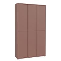 Skriňa na topánky, ALICE teracotta - bridlicová/terakota, Modern, kompozitné drevo (109,2/191,9/34,9cm)