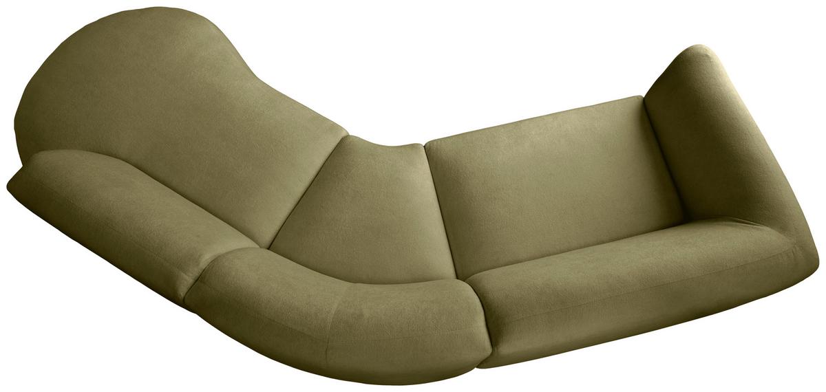 Ecksofa Jesi, Grün S: 276x182 Cm - Schwarz/Grün, MODERN, Textil (276/182cm) - Livetastic