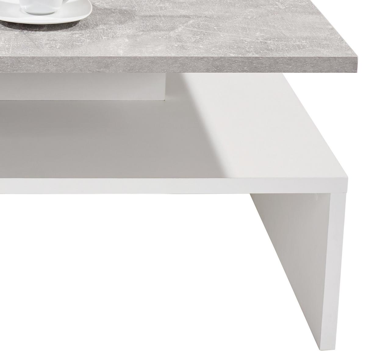 Dohányzóasztal Laura *TOP ÁR* - fehér/szürke, Modern, faalapú anyag (90/42/60cm) - Best Price