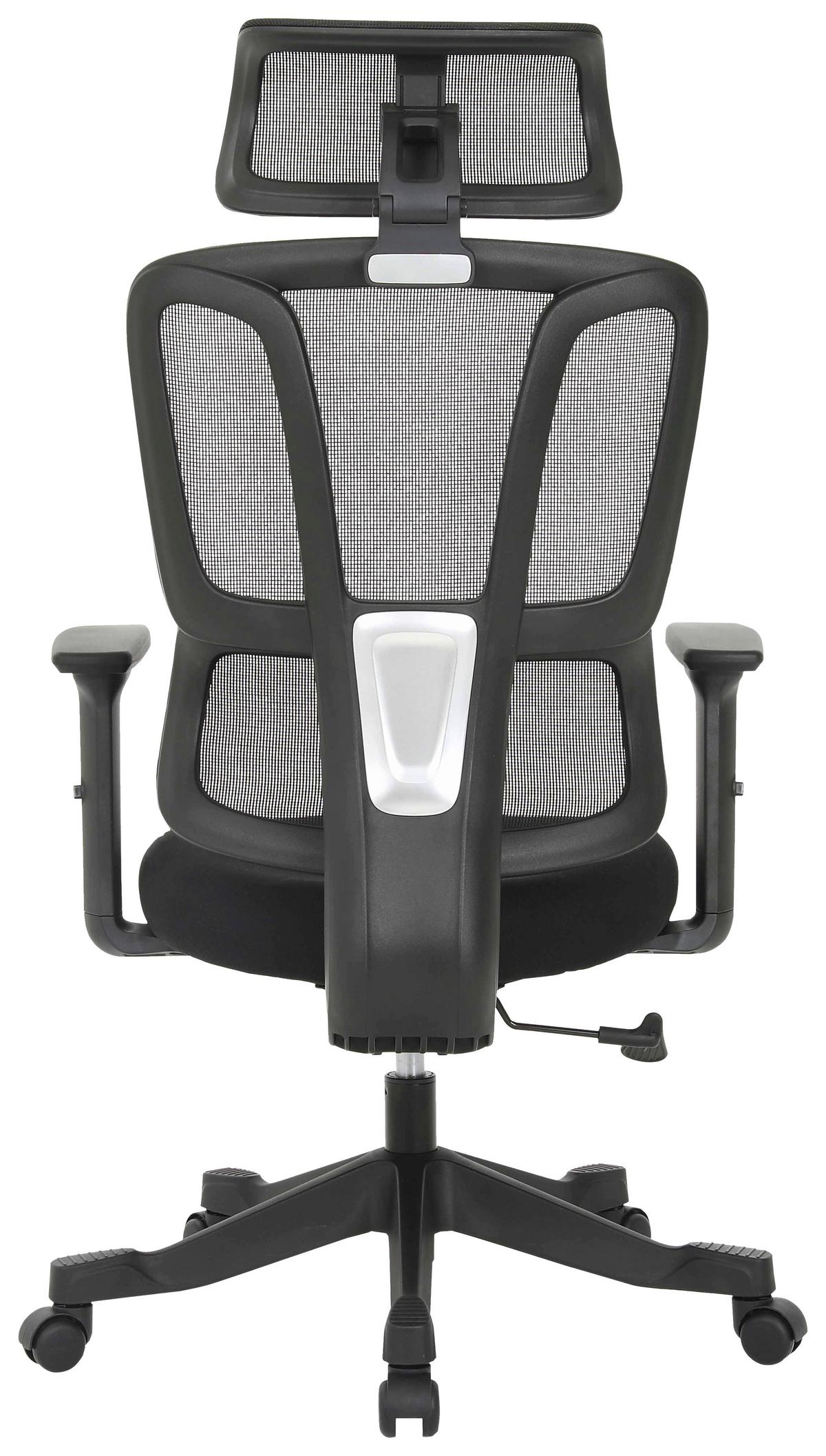 OTOČNÁ ŽIDLE NOEMI - černá, Design, kov/dřevo (65/122-130/62cm) - Mömax