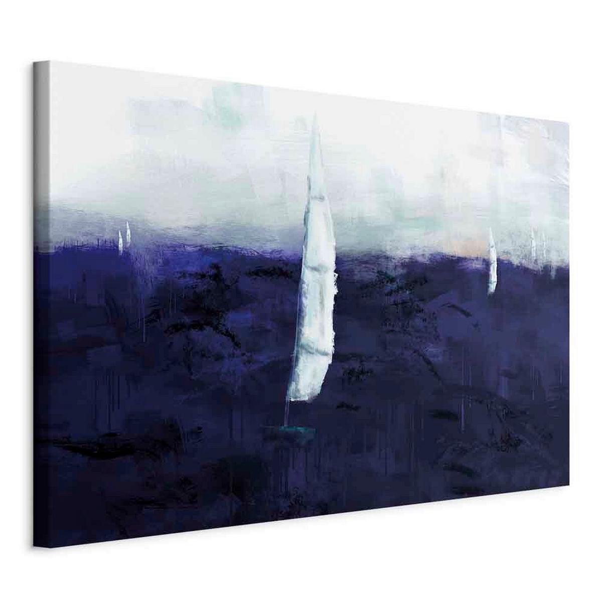 Leinwandbild Maritime Memory Blau Grauweiß B: 120 Cm - Blau/Grauweiß, Basics, Holz/Textil (120/80/1.2cm) - artgeist