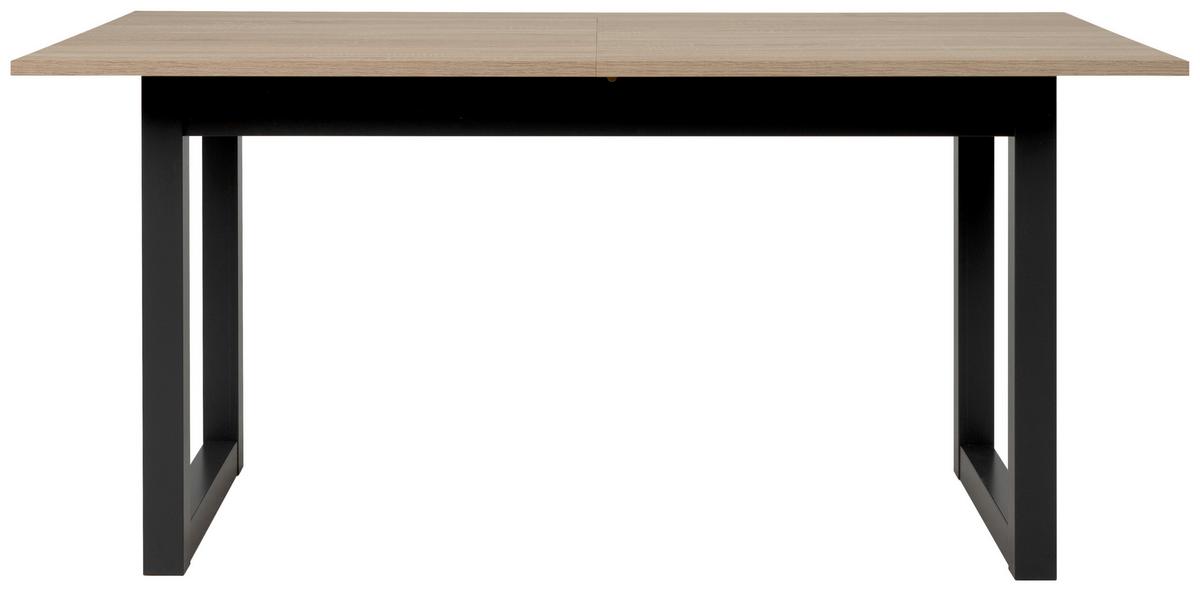 Esstisch ausziehbar Denver 160x200x90 cm Eiche Dekor - Anthrazit/Sonoma Eiche, Natur, Holzwerkstoff (160/90/75cm) - MID.YOU