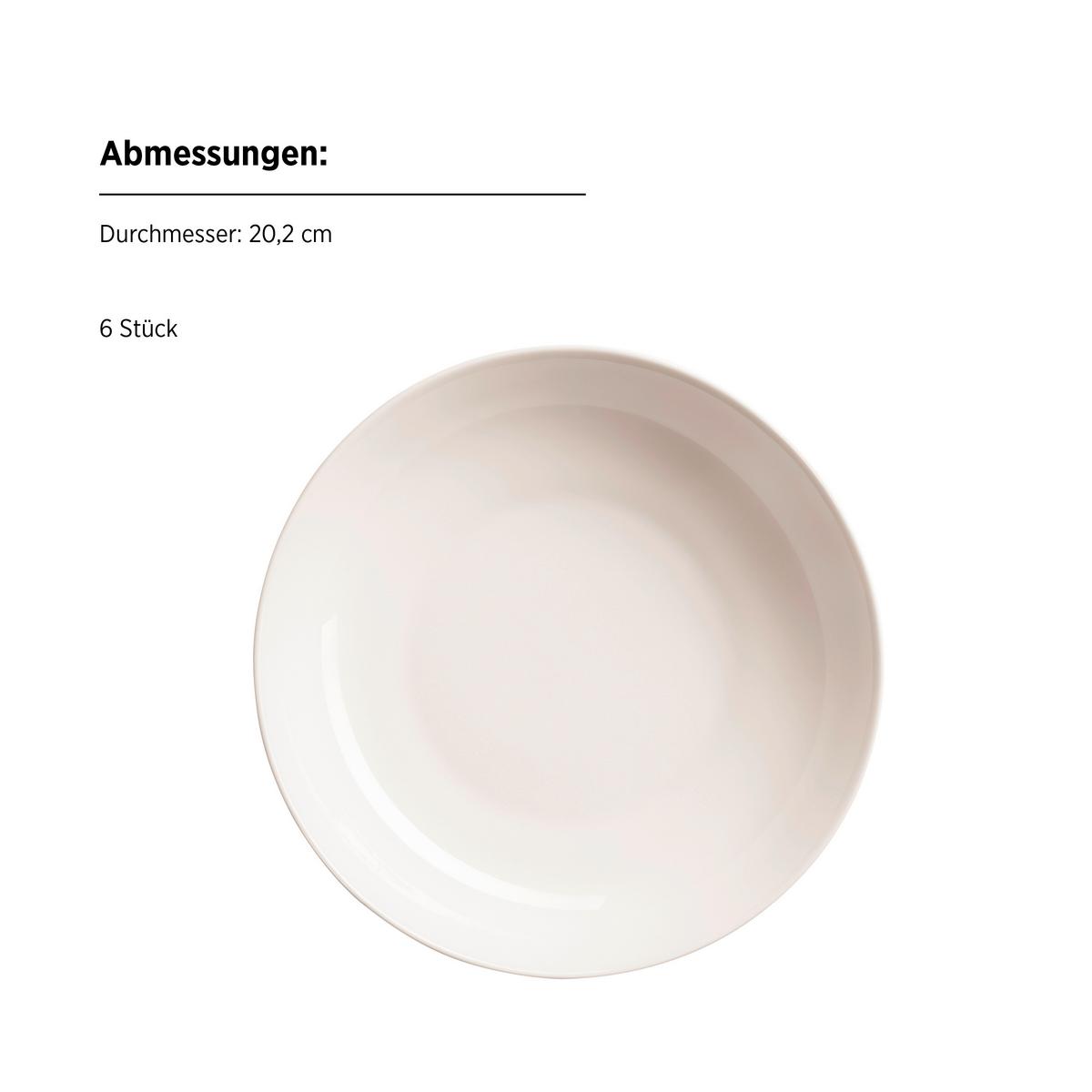 Tafelservice Belmira Weiß 12-teilig - Weiß, Basics, Keramik - Mäser
