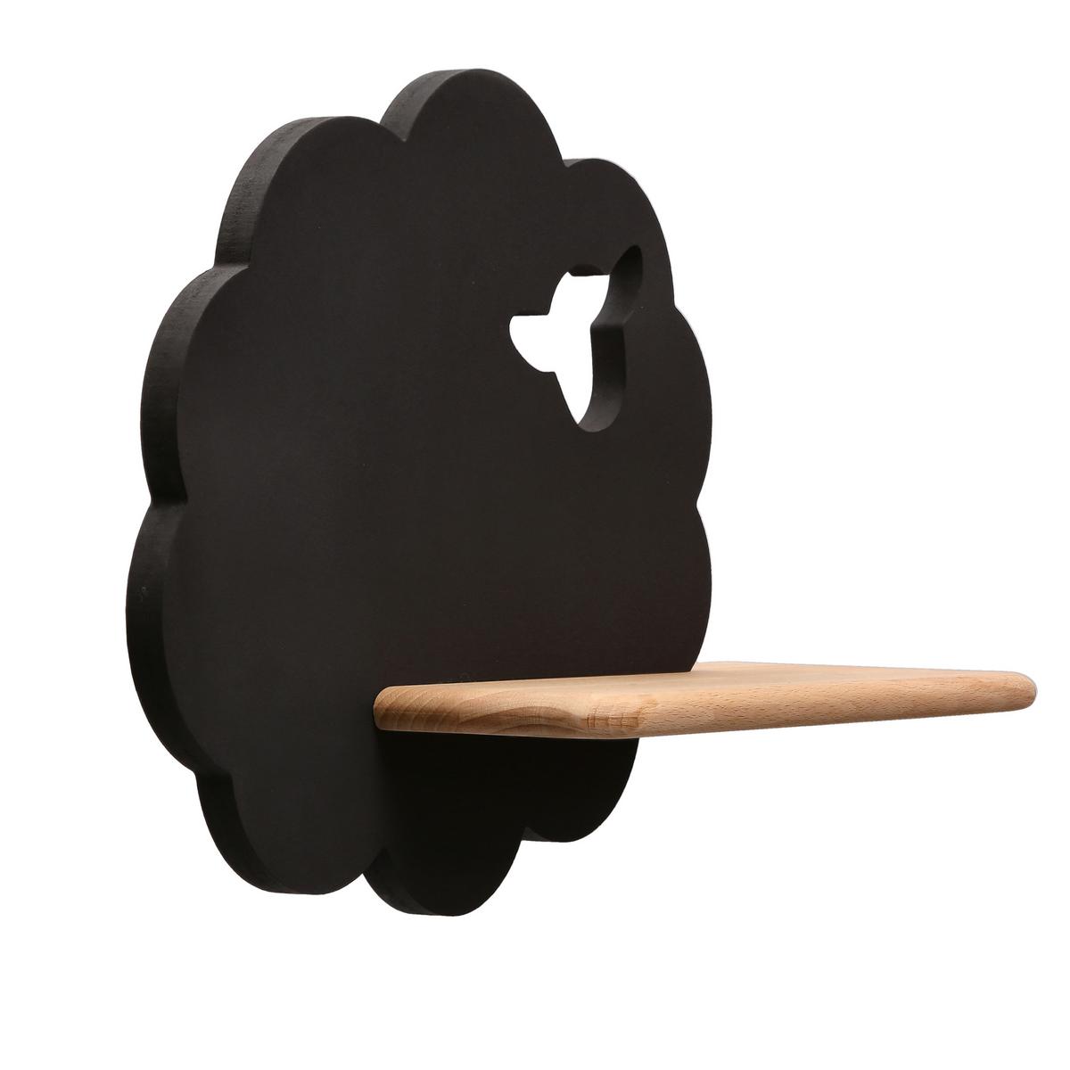 Kinderwandleuchte 21-84826 Sheep - Schwarz, Basics, Holz/Holzwerkstoff (36/12/24cm)