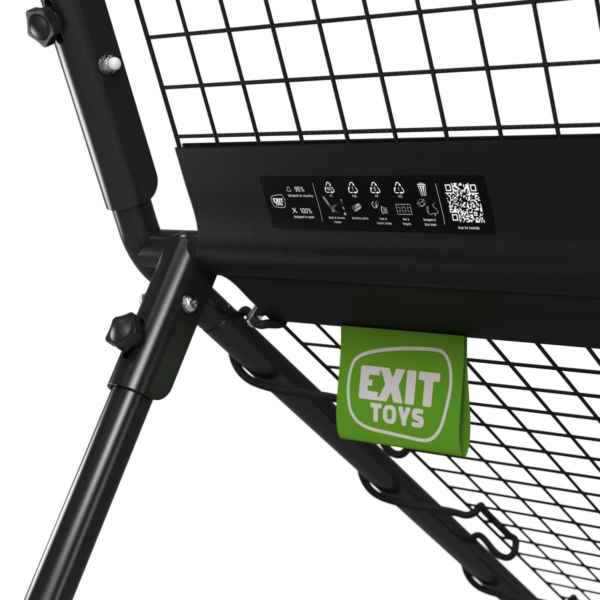 Diverse Outdoorspiele Exit Smash Padel Rebounder - Schwarz, KONVENTIONELL, Metall (202/124/164cm) - EXIT Toys