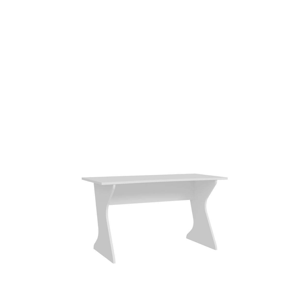 Písací stôl UTAPAU - biela, Modern, kompozitné drevo (140/76,2/65cm) - Mömax