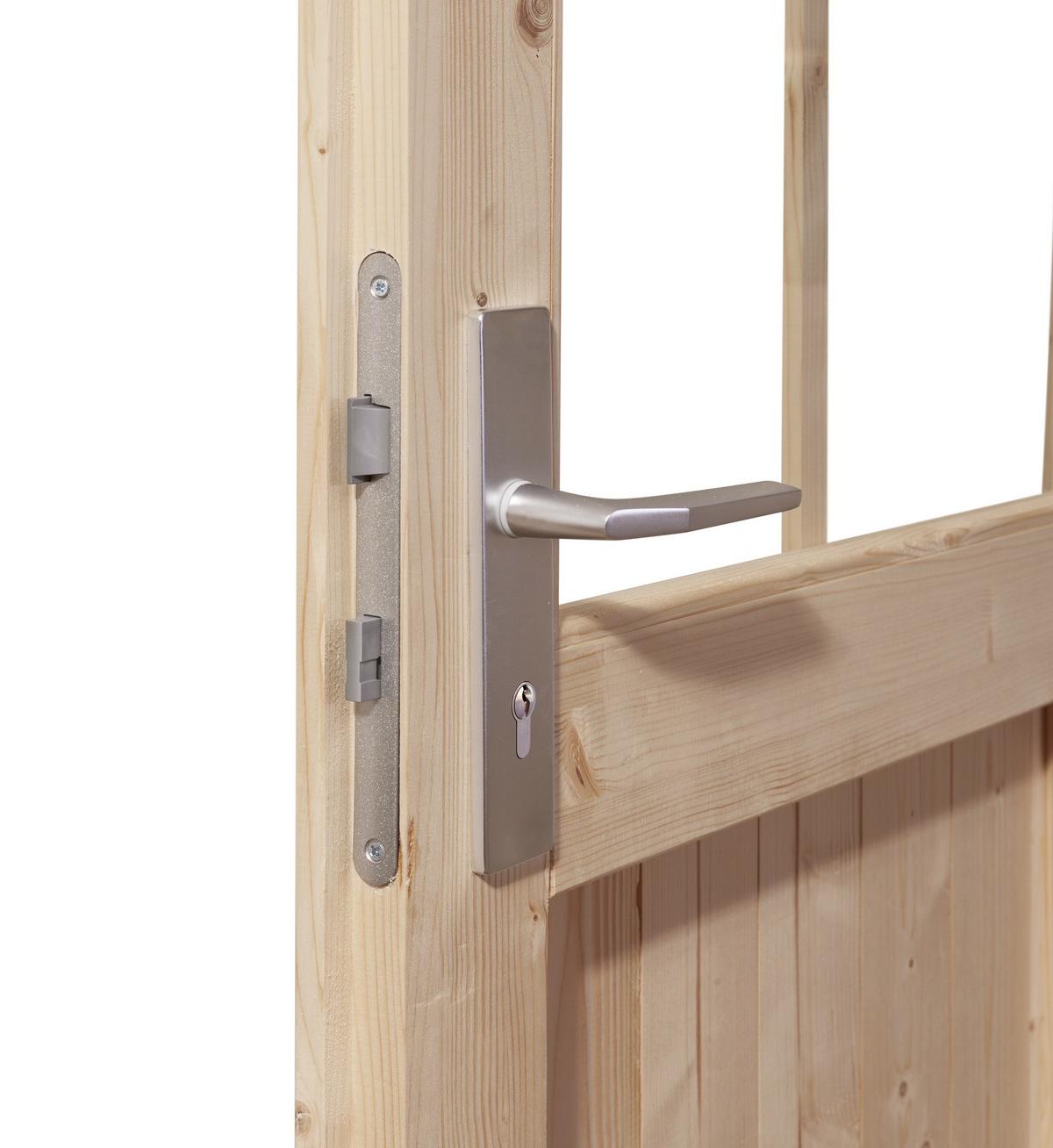 Sauna Dijon Mit Ext. Steuerung 9-Kw-Ofen Inkl. Diabassteine - Naturfarben, MODERN, Holz (196/228/196cm) - Karibu