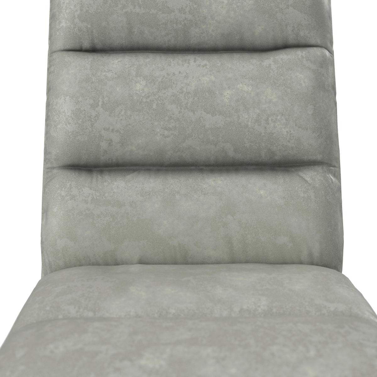 Židle KONA světle šedá - světle šedá/tmavě šedá, Moderní, kov/dřevo (51/90/62cm) - Bessagi Home