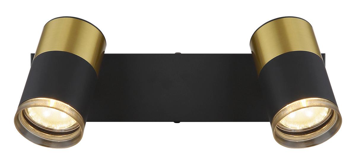 Strahler 57850-2 - Dunkelgrau/Schwarz, Design, Kunststoff/Metall (26/6/12cm) - Globo