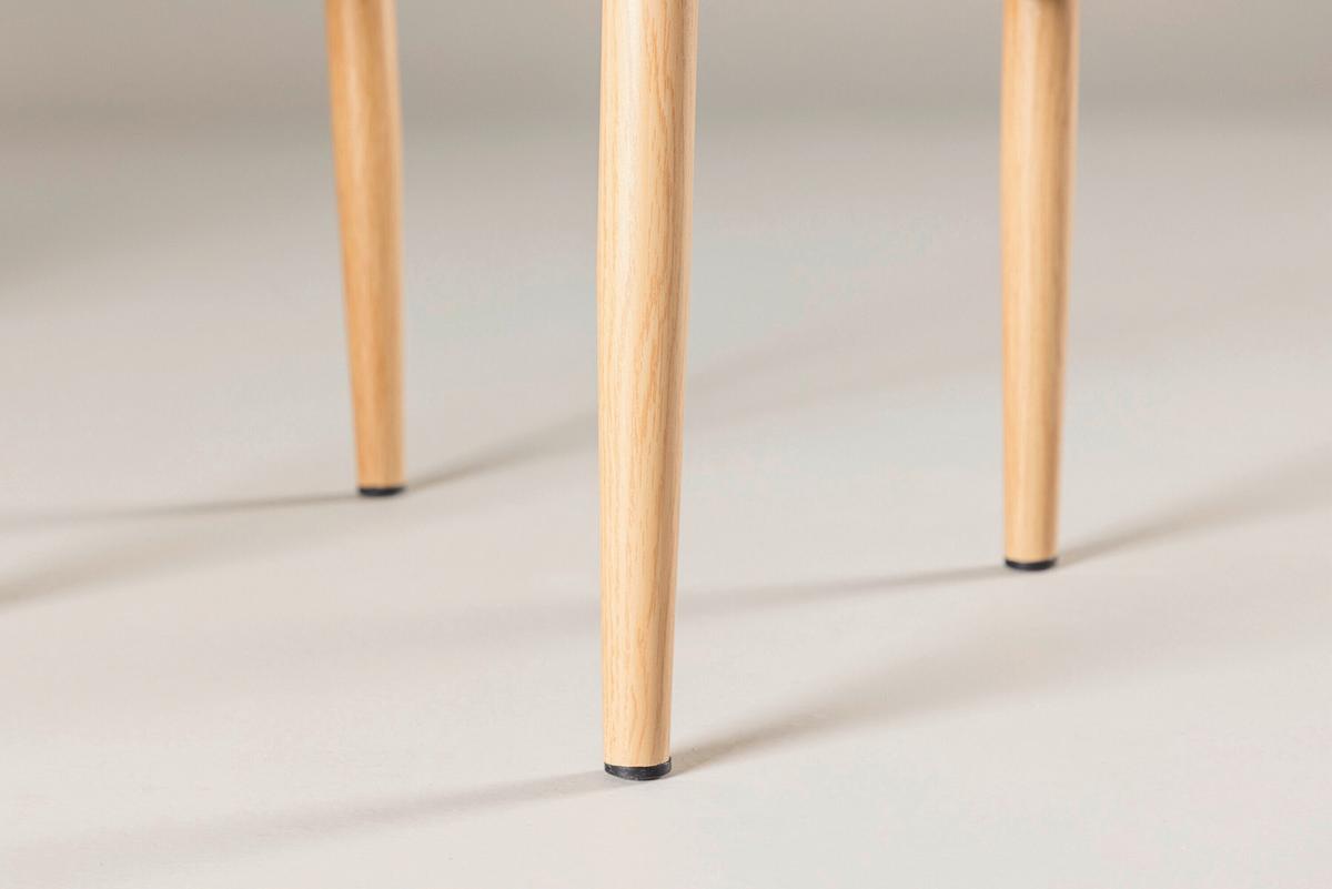 Stuhl Alfons Beige B: 55 cm - Beige, MODERN, Holz/Metall (55/72/58cm) - Livetastic