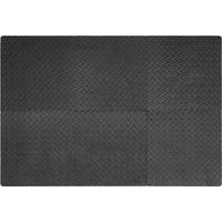UNTERLAGSMATTE für alle Fußböden - Schwarz, Basics, Kunststoff (40/40/6,5cm)