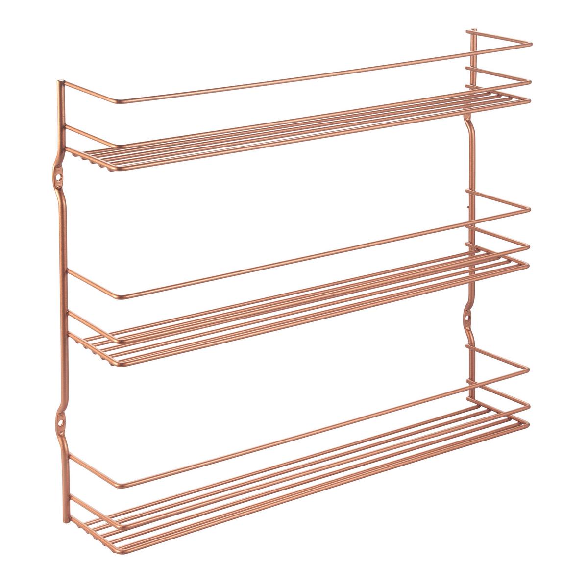 Gewürzregal Aus Metall Pepito Bxh: 36x31 Cm - Kupferfarben, MODERN, Metall (36/31/8cm)