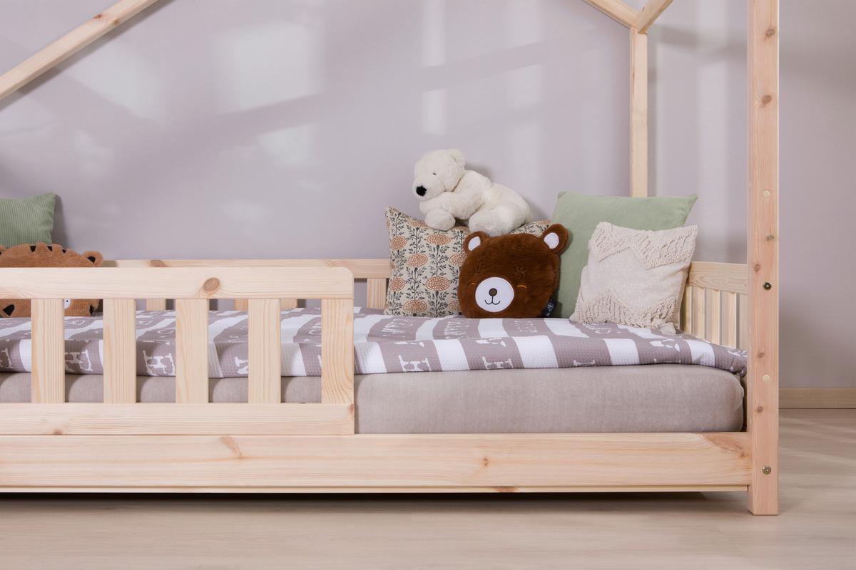 Hausbett Lou Naturfarben B: 140 Cm - Naturfarben/Weiß, MODERN, Holz/Textil (140/200cm) - MID.YOU