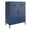 Highboard Bradford Blau B: 79cm - Blau, Design, Metall (79/100/39cm) - MID.YOU