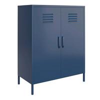 Highboard Bradford Blau B: 79cm - Blau, Design, Metall (79/100/39cm) - MID.YOU
