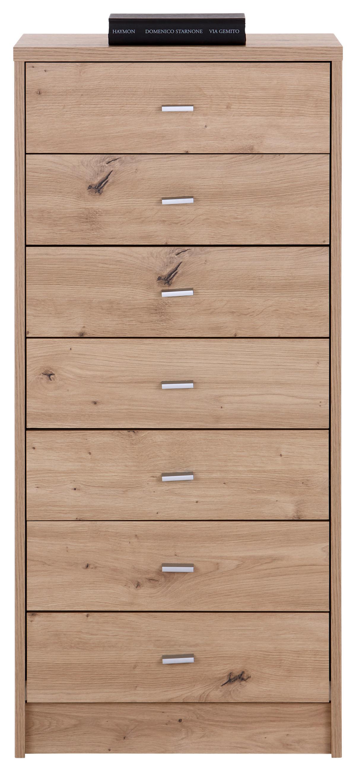 Kommode B: 50 cm 4-You New Eiche Artisan Dekor - Eiche Artisan, MODERN, Holzwerkstoff (50/111,4/34,6cm)