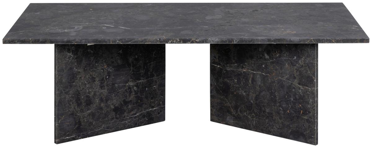 Couchtisch Vega Schwarz B: 70 Cm - Schwarz/Braun, Design, Stein (140/70/42cm) - Livetastic