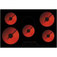 Glaskeramikkochfeld Schwarz B: 77 cm - Schwarz, Basics, Glas (77/5/52cm) - PKM