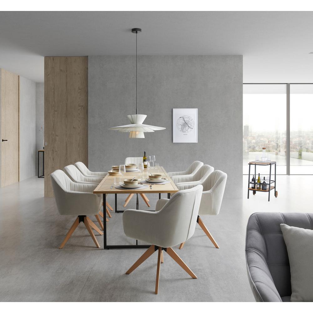 Rozťahovací stôl CATALINA dyha dub/MDF 180-240 cm