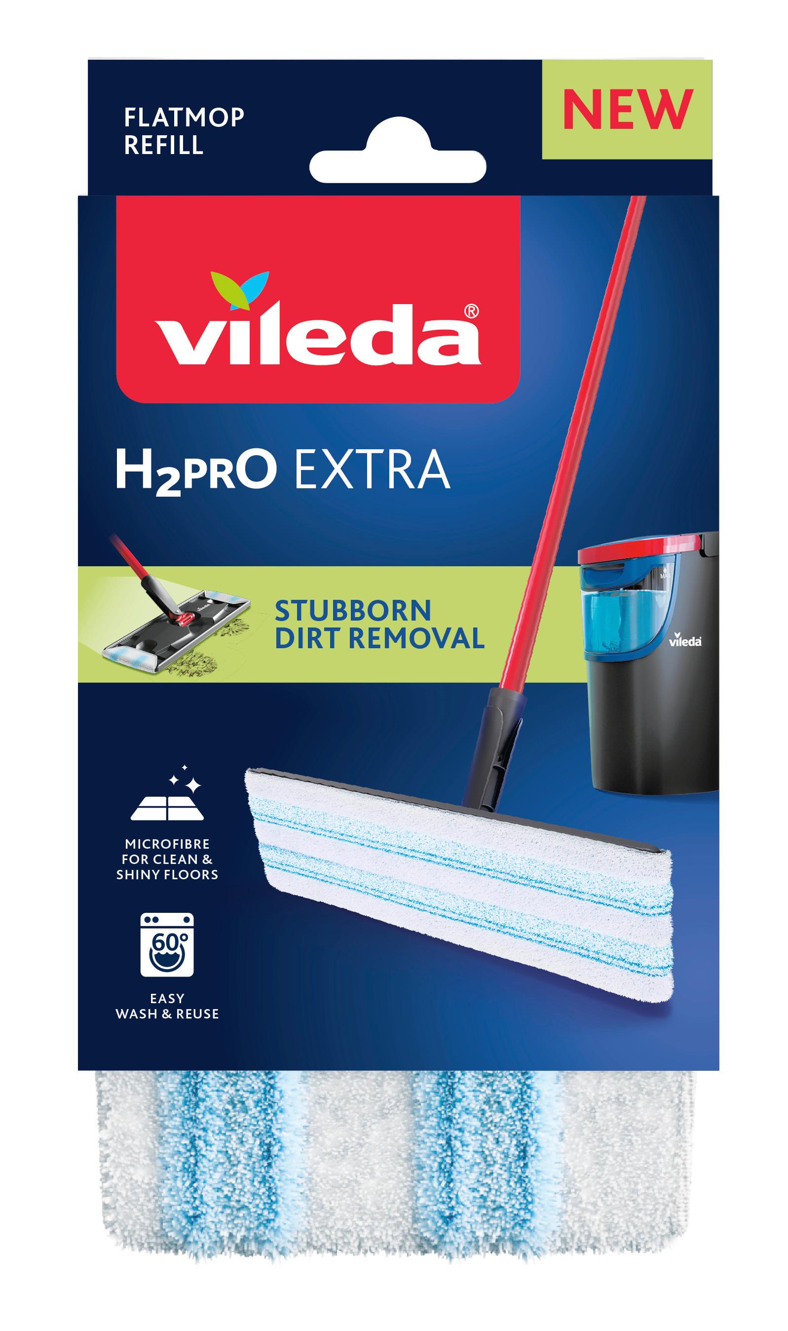 Felmosó Csere Fej H2pro Flat Mop-Hoz - Basics (2/11/23,5cm) - Vileda