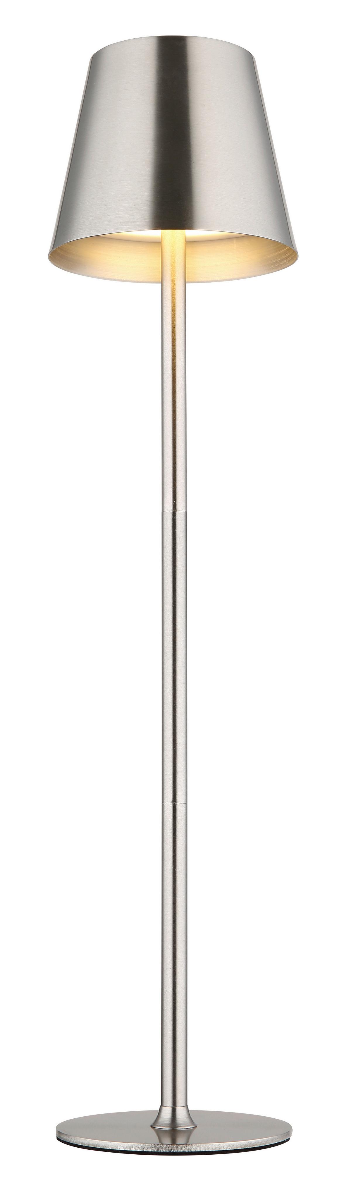 Akku-Tischleuchte 58438n Vannie - Schwarz/Weiß, Design, Kunststoff/Metall (11,2/47cm) - Globo