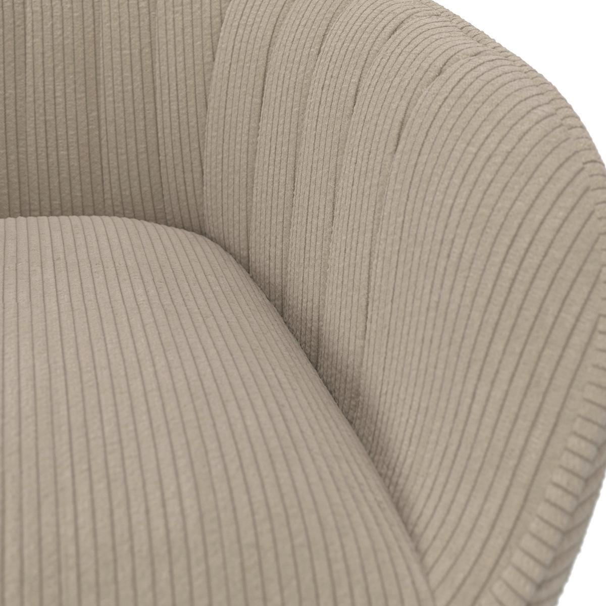 Židle s područkami SALLY, béžová - barvy buku/béžová, Moderní, dřevo/textil (61/84/58cm) - Bessagi Home