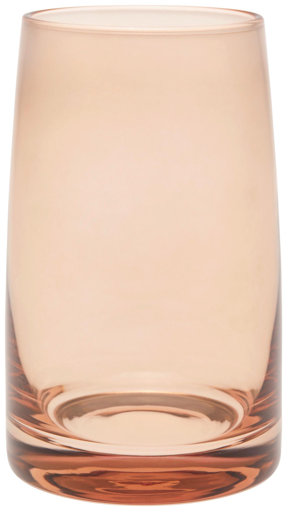 Trinkglas Atlanta - Klar/Kupferfarben, MODERN, Glas (8/13,5cm) - James Wood