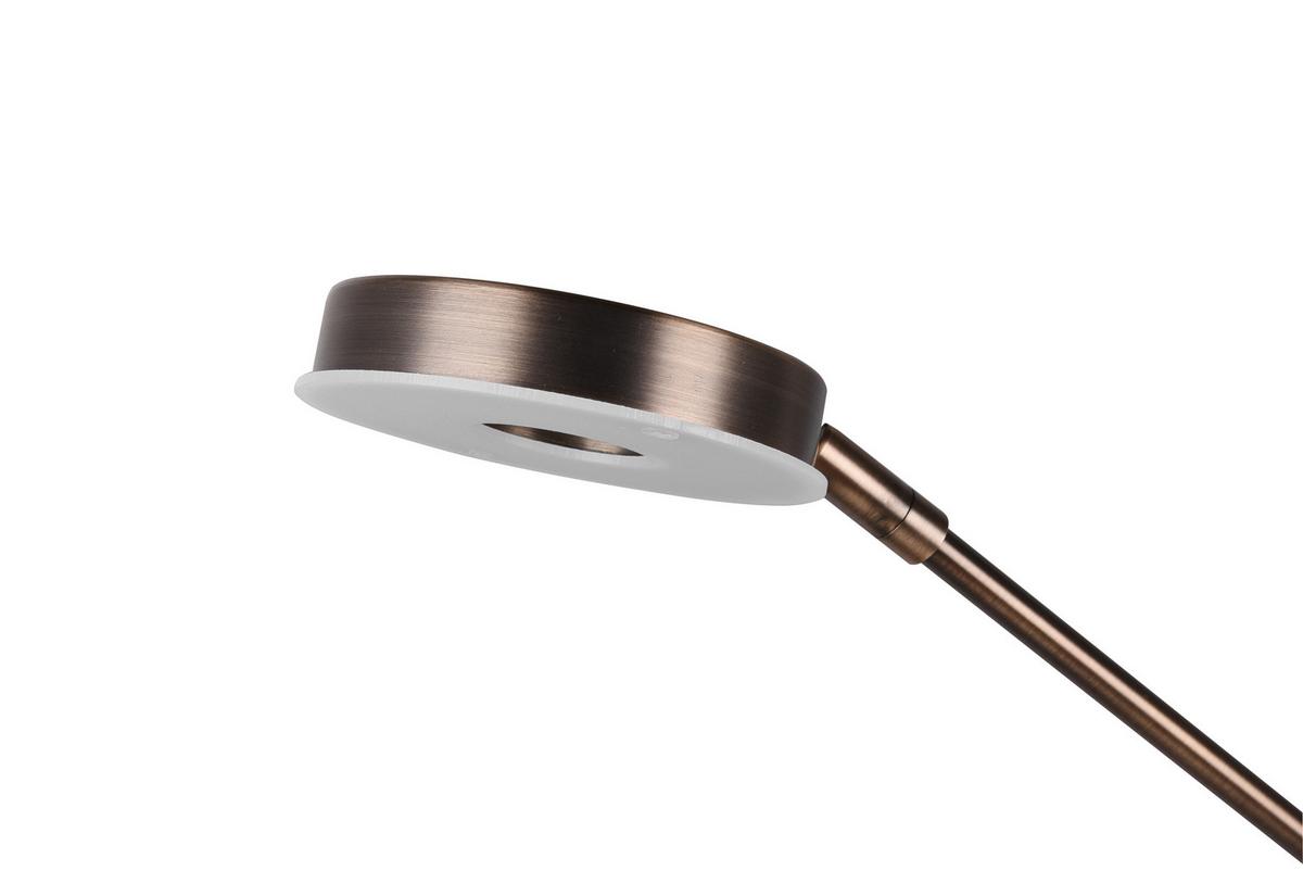 Led-stehlampe Dimmbar Messingfarben Mit Lesearm - Messingfarben, Basics, Metall (181/30cm) - Trio Leuchten