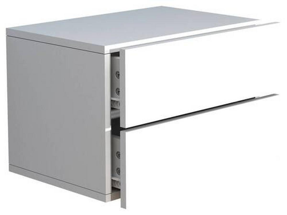 Nachtkästchen USAl L B: 45 cm Weiß - Weiß, MODERN, Holzwerkstoff (45/30/32cm) - MID.YOU