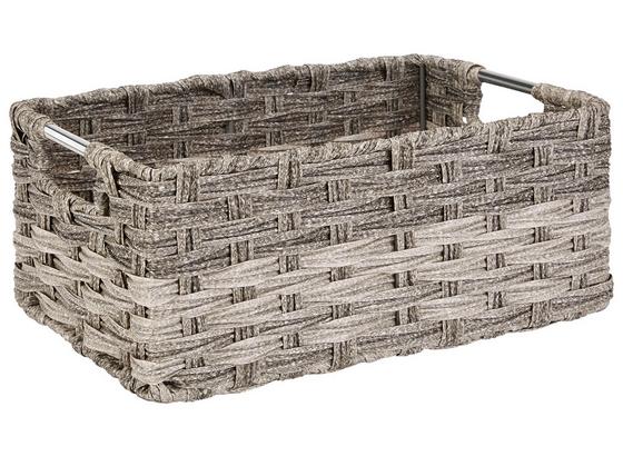 Regalkorb Jandra - Grau, ROMANTIK / LANDHAUS, Kunststoff/Metall (34/14/22cm) - James Wood Regalkorb Jandra - Grau, ROMANTIK / LANDHAUS, Kunststoff/Metall (34/14/22cm) - James Wood